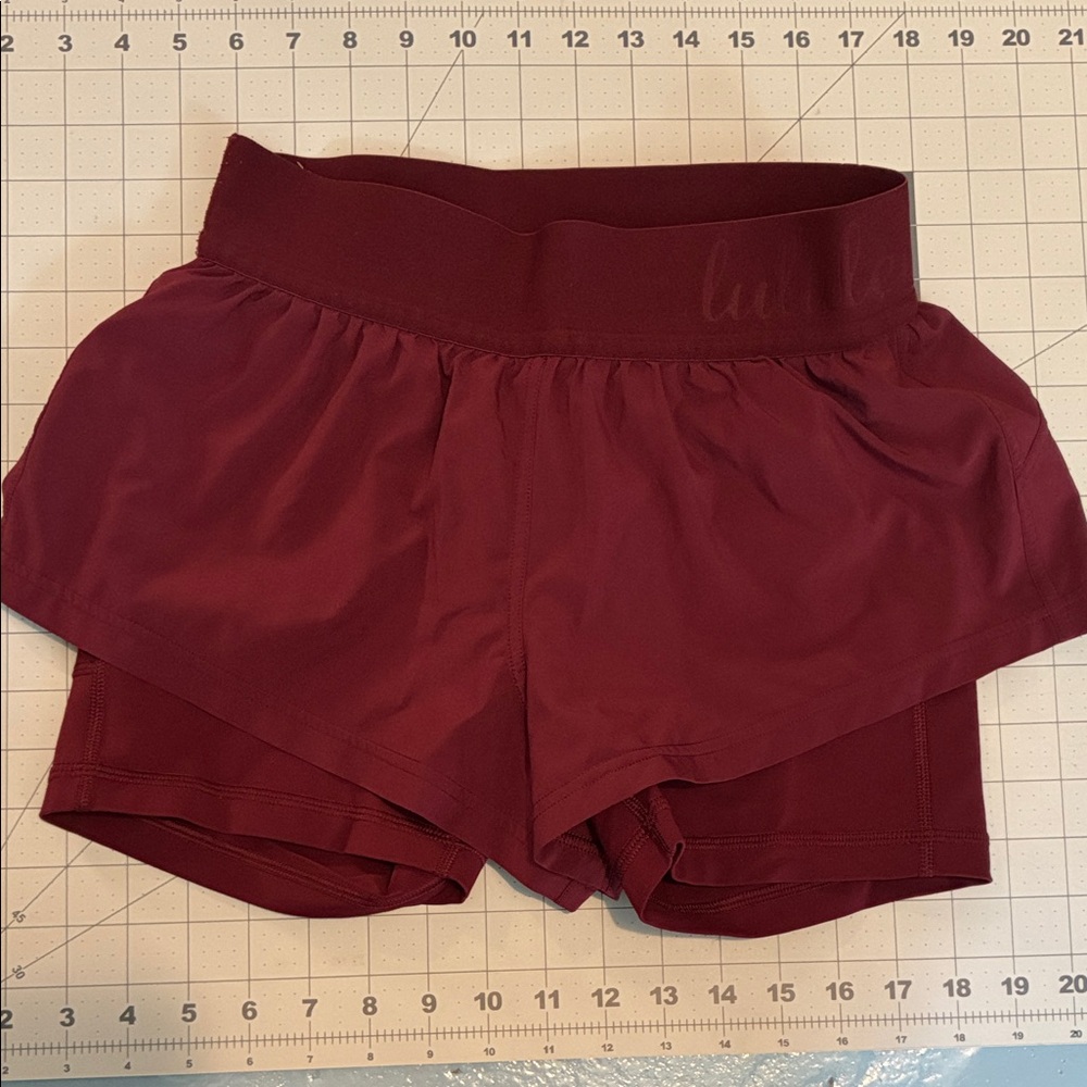 lululemon athletica Women's Athletic Shorts in Burgundy